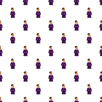 Cartoon man with mustache pattern background Stock Illustration