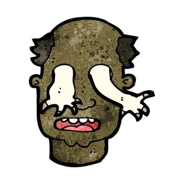 Cartoon man possessed by ghost Stock Illustration