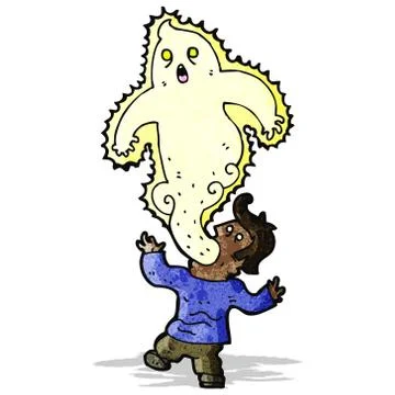Cartoon man possessed Stock Illustration