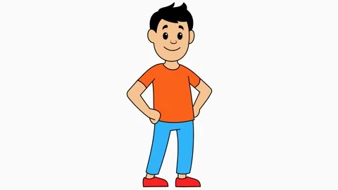 Cartoon man sketch Stock Footage 171066367