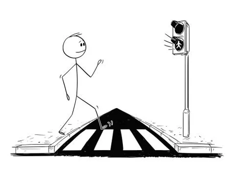 Icon a walking pedestrian man Royalty Free Vector Image