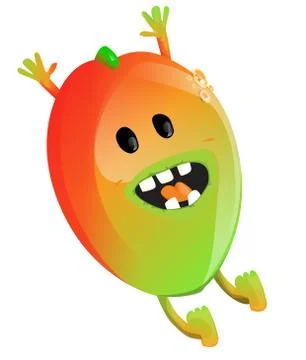 Cartoon mango Stock Illustration