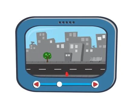 Cartoon map Stock Illustration