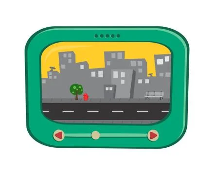 Cartoon map Stock Illustration