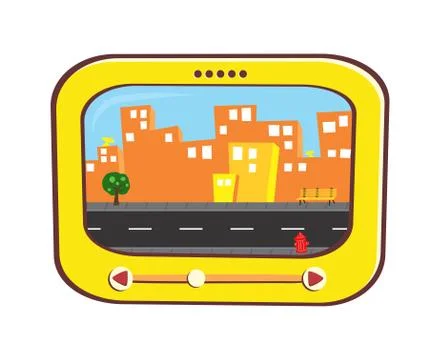 Cartoon map Stock Illustration
