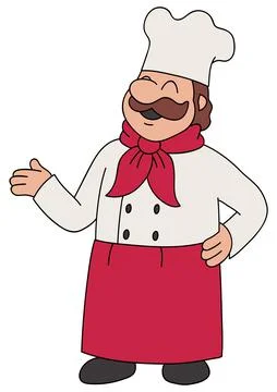 Cartoon Master Chef Stockillustratie