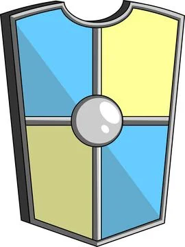 Cartoon Medieval Shield Stock-Illustration