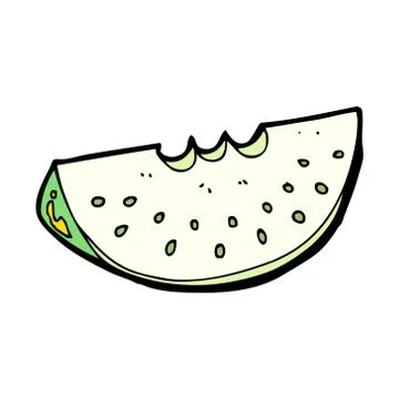 Cartoon melon slice Stock Illustration