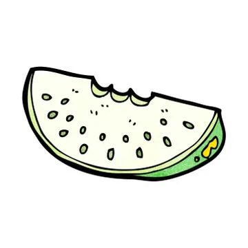 Cartoon melon slice Stock Illustration