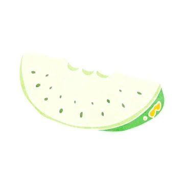 Cartoon melon slice Stock Illustration