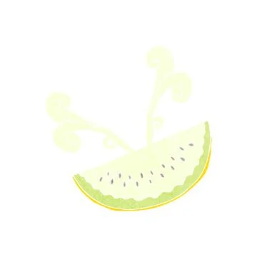 Cartoon melon slice Stock Illustration