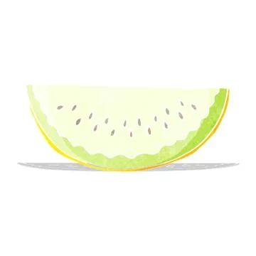 Cartoon melon slice Stock Illustration