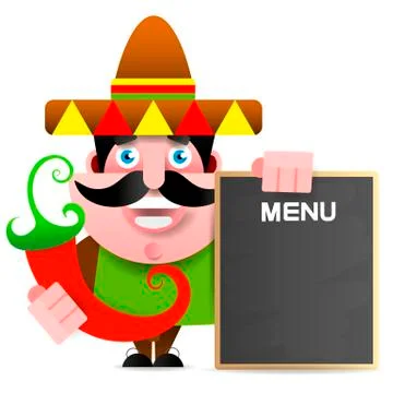Cartoon Menu Vector Character Templates For Cover Design. Set Of Vector Graph 스톡 일러스트