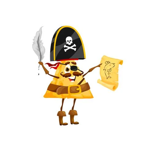 Pirate Captain Cartoon Character Mascot Stock Illustration