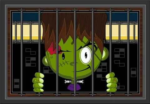 Cartoon Mini Frankenstein Monster Stock-Illustration