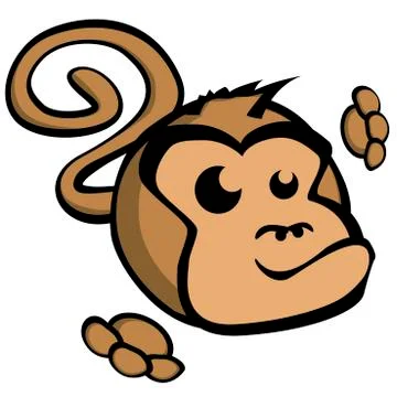 Cartoon Monkey Stock Illustration