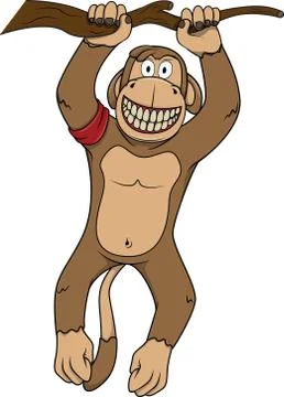 Cartoon monkey Stock Illustration