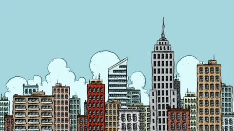 Cartoon Monster Attack Stock Footage 4797621