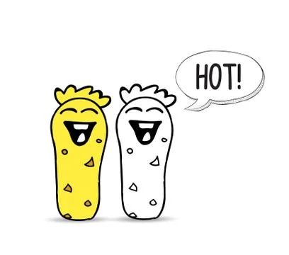 Cartoon monster with thought bubble Stock Illustration