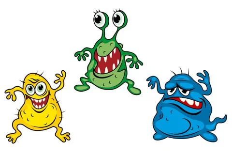 Cartoon monsters Иллюстрация