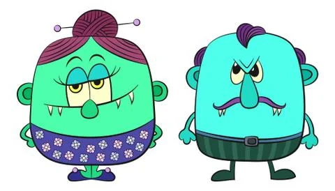 Cartoon Monsters Illustrazione stock