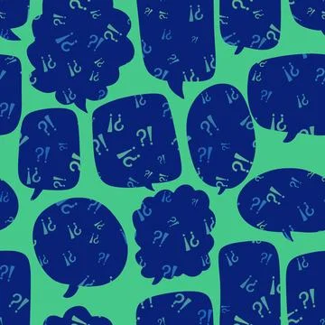 Cartoon monsters seamless text bubble pattern for wrapping paper and fabrics Stock Illustration