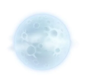 Cartoon Moon Illustration Stock Illustration