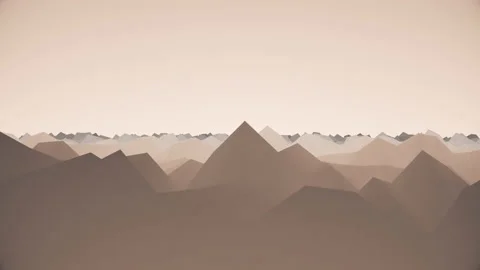 Cartoon Mountain Landscape with movement. Stock Footage 145647963