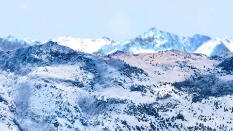 Cartoon mountains background animation Stock Footage 227124815