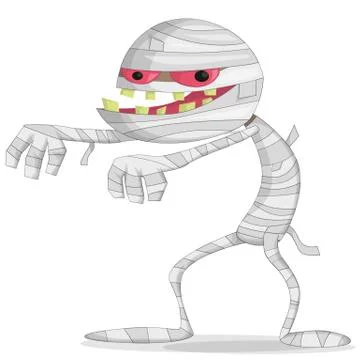 Cartoon mummy Stock Illustration