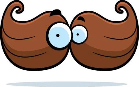 Cartoon Mustache Stock Illustration