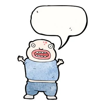 Cartoon mutant boy Stock Illustration
