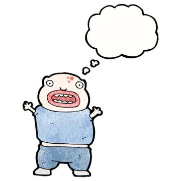 Cartoon mutant monster boy Stock Illustration