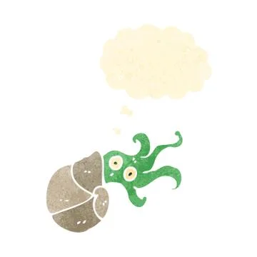 Cartoon nautilus squid Stock Illustration