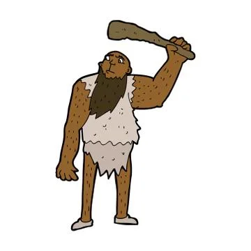 Cartoon neanderthal Stock Illustration