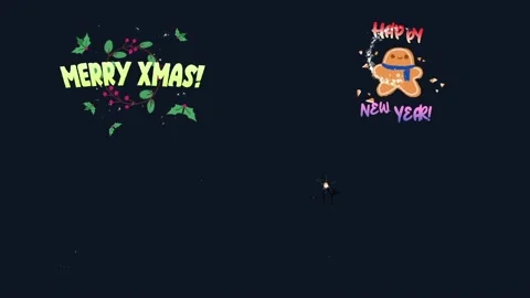 Cartoon New Year Titles for After Effects Stock After Effects