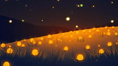 Cartoon Night Fire Ball View: Fire Ball Design in A Cartoon Night View Animated Stock Footage 306505137