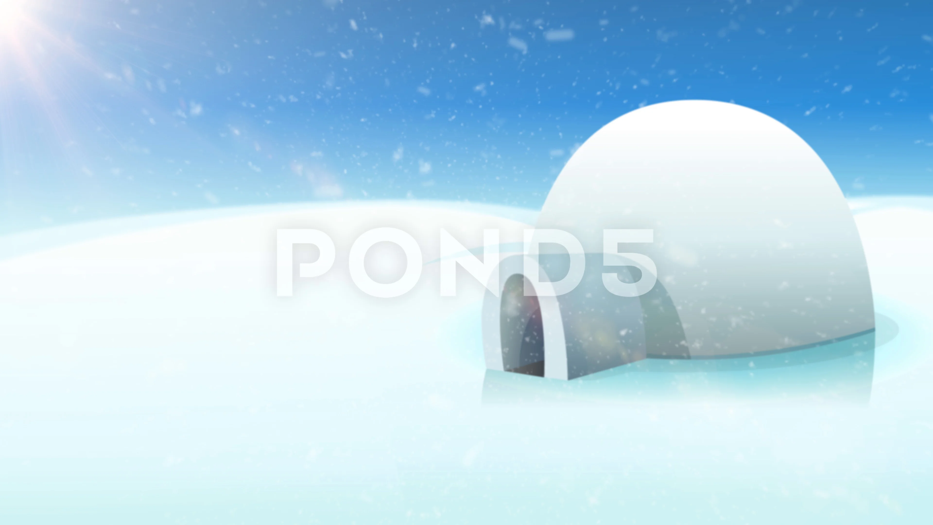 Cartoon North Pole Background With Lodes... | Stock Video | Pond5