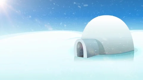 Cartoon North Pole Background With Lodes... | Stock Video | Pond5