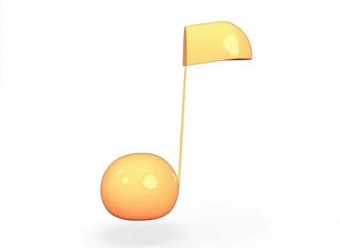 Cartoon notes on a white background 3D rendering イラスト素材