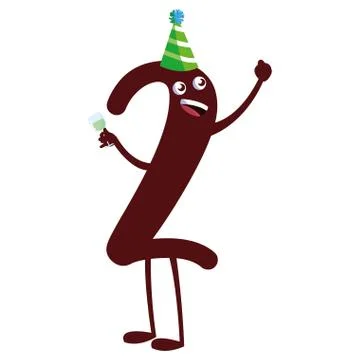 Cartoon numbers design Ilustração Stock