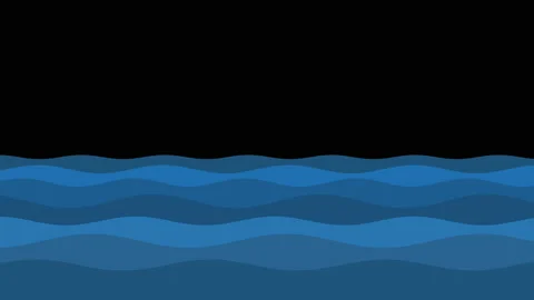 cartoon ocean - animated abstract water ... | Stock Video | Pond5