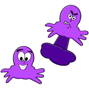 Cartoon octopus Illustrazione stock