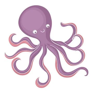 Cartoon octopus Stock Illustration
