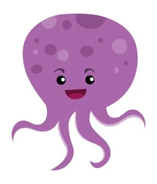 Cartoon octopus Stock Illustration