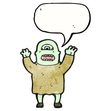 Cartoon ogre Stock Illustration