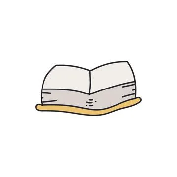 Cartoon open book design vector Stock Illustration