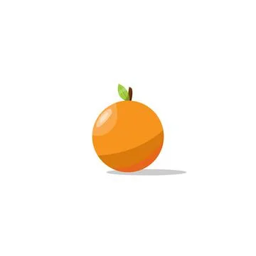 Cartoon orange fruit Stock Illustration