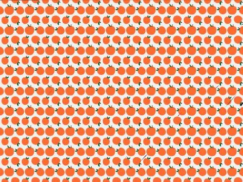 Cartoon Orange Pattern Illustrazione stock