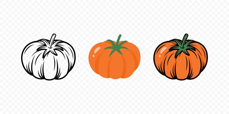 Cartoon Orange Tomato Set, Vector Illustration. Orange Tomato Isolated. Fre.. Stock Illustration